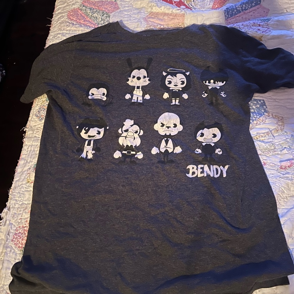 Kids Charcoal Grey Graphic T-Shirt